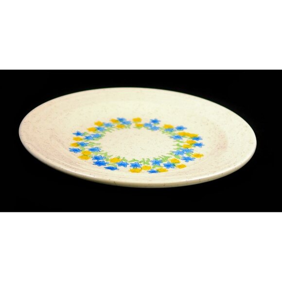 Homer Laughlin Sun Drops Bread & Butter Plate Vintage 1970s Floral Dishware - Picture 3 of 4